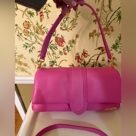 Jacquemus Handbags - Jacquemus Vibrant Pink Le Bambimou Crossbody Bag